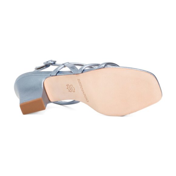 NEW BERNARDO Made In Brazil Patent Leather Naples Heels in metalic 1025 6j3 - Picture 4 of 4